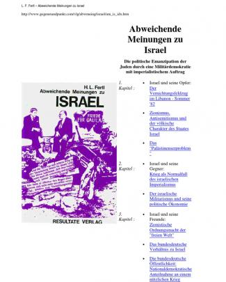 Fertl - Abweichende Meinungen Zu Israel