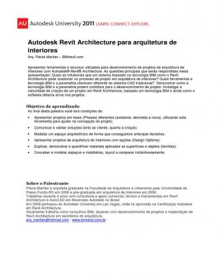 Aubr 24 Autodesk Revit Architecture Para Arquitetura De Interiores