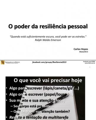 Resiliência Pessoal