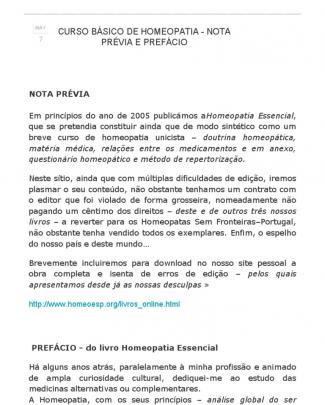 José Maria Alves - Curso Básico De Homeopatia