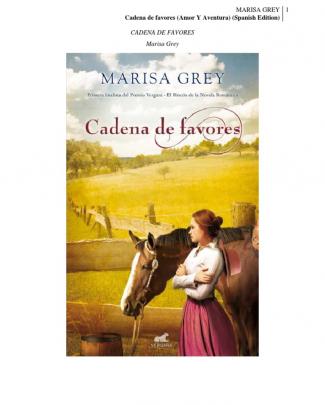 Cadena De Favores. Marisa Grey