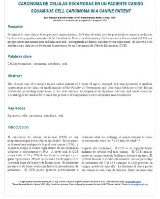 Carcinoma De Celulas Escamosa (caso Clìnico)