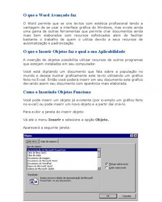 O Que O Word Avançado Faz Apostila Completa