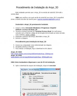 Procedimento De Instalação Arqui_3d 2000x10