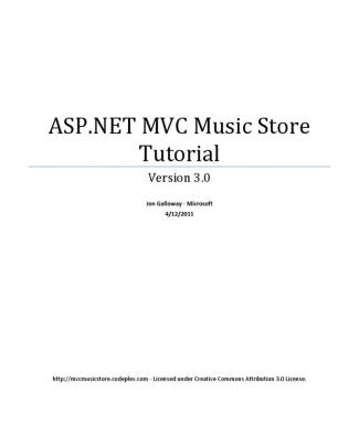 Mvc Music Store - Tutorial - V3.0