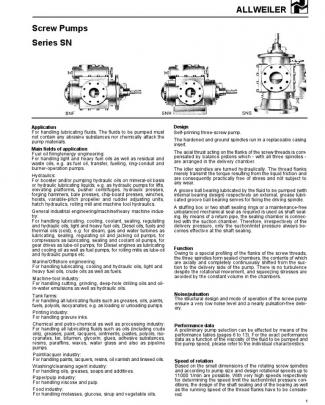 Allweiler Screw Pumps