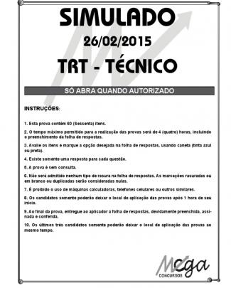 Simulado - Trt - Técnico