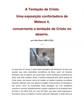 A Tentação De Cristo John Knox