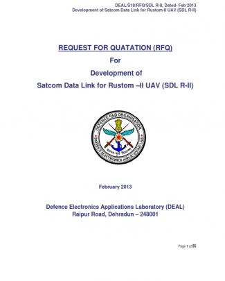 Development Of Satcom Data Link For India's Rustom-ii Unmanned Aerial Vehicle [uav]