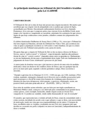 As Principais Mudanças No Tribunal Do Júri Brasileiro Trazidas Pela Lei 11.689/08