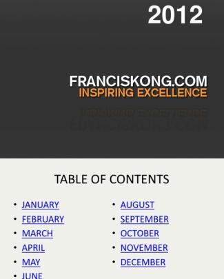 Francis Kong - Inspiring Excellence 2012