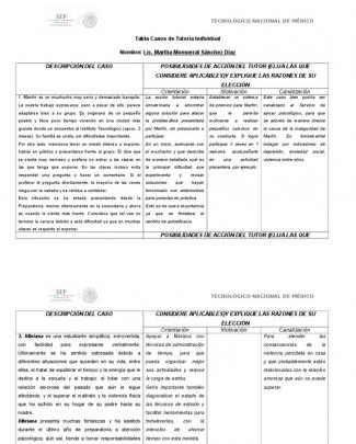 4.3.2.1.tabla De Analisis De Casos De Tutoria Individual