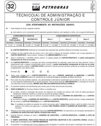 Prova 32 - Técnico(a) De Administração E Controle Júnior