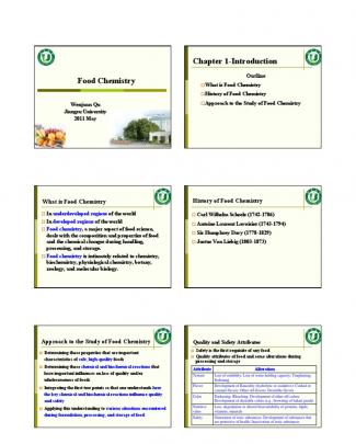 គីមីអាហារ Food Chemistry