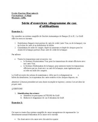 Serie D'exercices Use Case