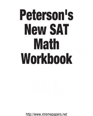 Sat Math Workbook