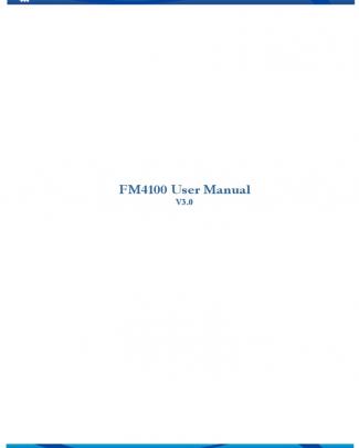 Fm4100 User Manual V3.0