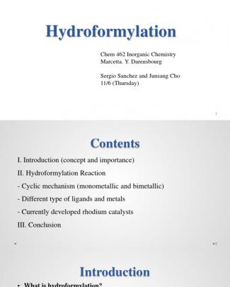 Cho Sanchez Hydroformylation