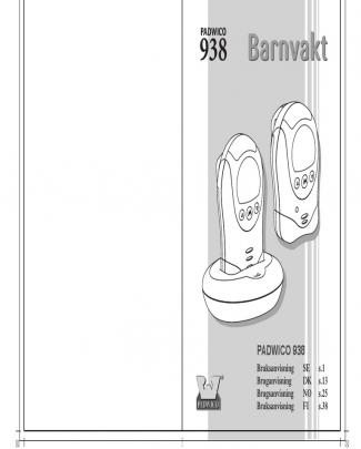 Padwico 938 Barnvakt Manual