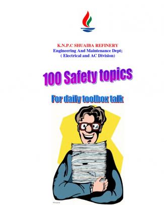 100 Safety Topics For Daily Toolbox Talk