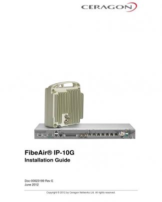 Ceragon Fibeair Ip-10g Installation Guide