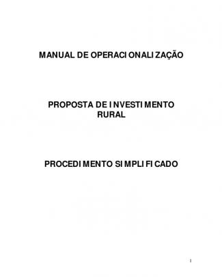 Manual Planilha Investimento Rural