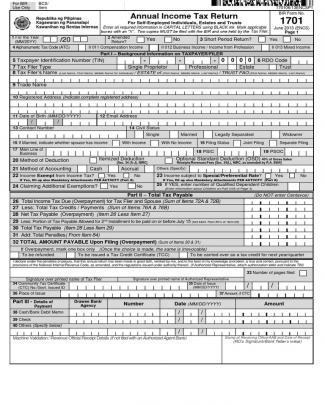 Bir Form 1701 2013