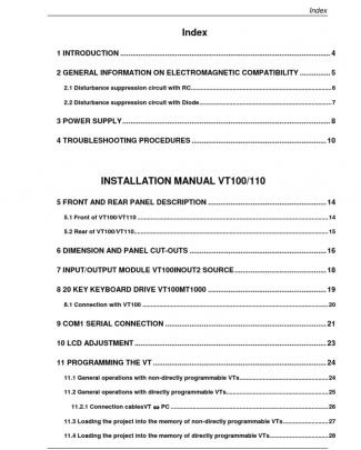 16 - Vt100_110_2x0_4x0 - Installation