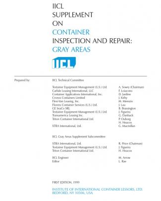 Supplement On Container Inspection And Repair Gray Areas, 2nd Edition (published 2003)