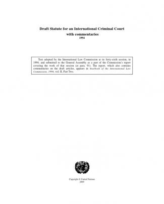 Draft Rome Statute 1994