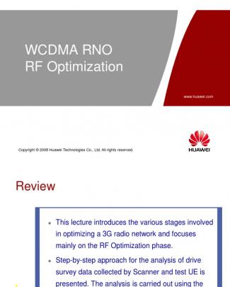 Wcdma Rno Rf Optimization