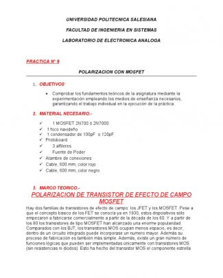 Practica#9 Mosfet