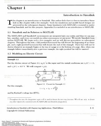 Introduction To Simulink With Engineering Applications 3rd Edition Chapter 1 Introduction To Simulink (1)