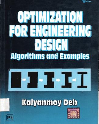 Optimization For Engineers By Kalyanmoy Deb