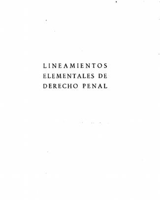 Lineamientos Elementales De Derecho Penal Original(1)