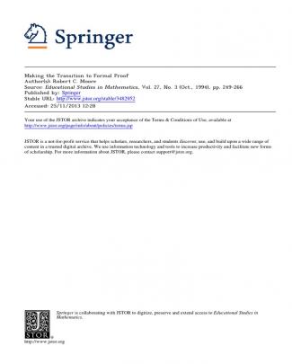 Moore %281994%29 Making The Transition To Formal Proof-printed