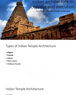 Indian Architecture In Concept And Execution Case Study Of Dravidian Temple Architecture