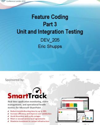 Sharepoint 2010 Unit And Integration Testing