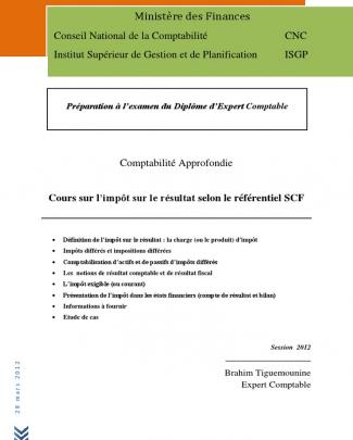 Cours Isgp Impôts Différés 25 Mars.docx