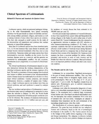 Clinical Spectrum Of Leishmaniasis-1996