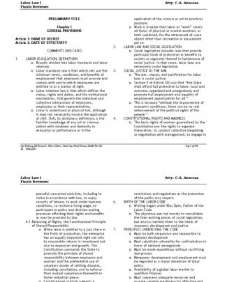 Labor Standards Final Reviewer By Atty. C.a. Azucena