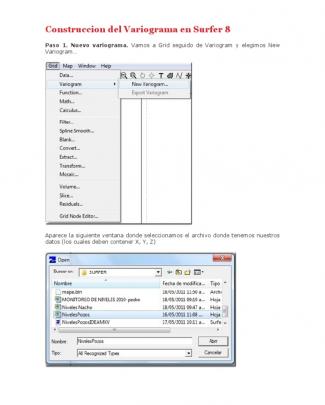 Construccion Del Variograma En Surfer