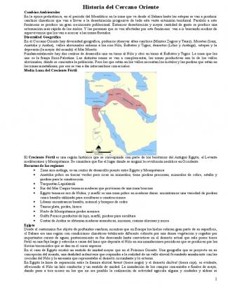 Resumen Total De Historia Del Cercano Oriente