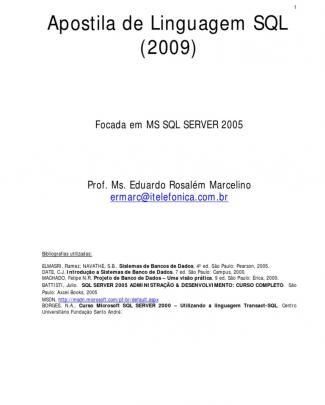 Apostila Linguagem Sql