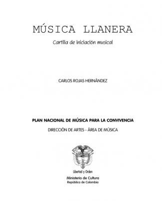 Musica Llanera - Cartilla De Iniciación Musical