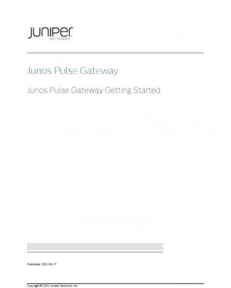 Mag Junos Pulse Gateway Getting Started