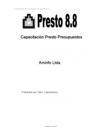 Manual Presto 8.8 En Español