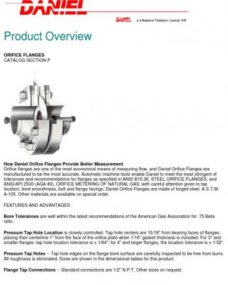 Orifice Flange Guide - Daniel Flow