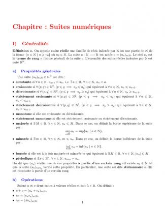 Suites Numeriques