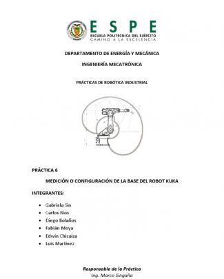 Medición O Configuración De La Base Del Robot Kuka